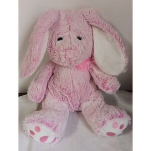 Hug Fun Bunny Rabbit Plush 12" Pink White Stuffed Animal Easter Basket Gift READ